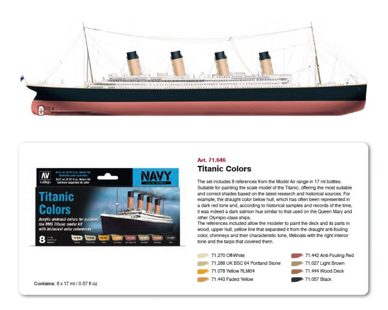 TITANIC COLORS SET 