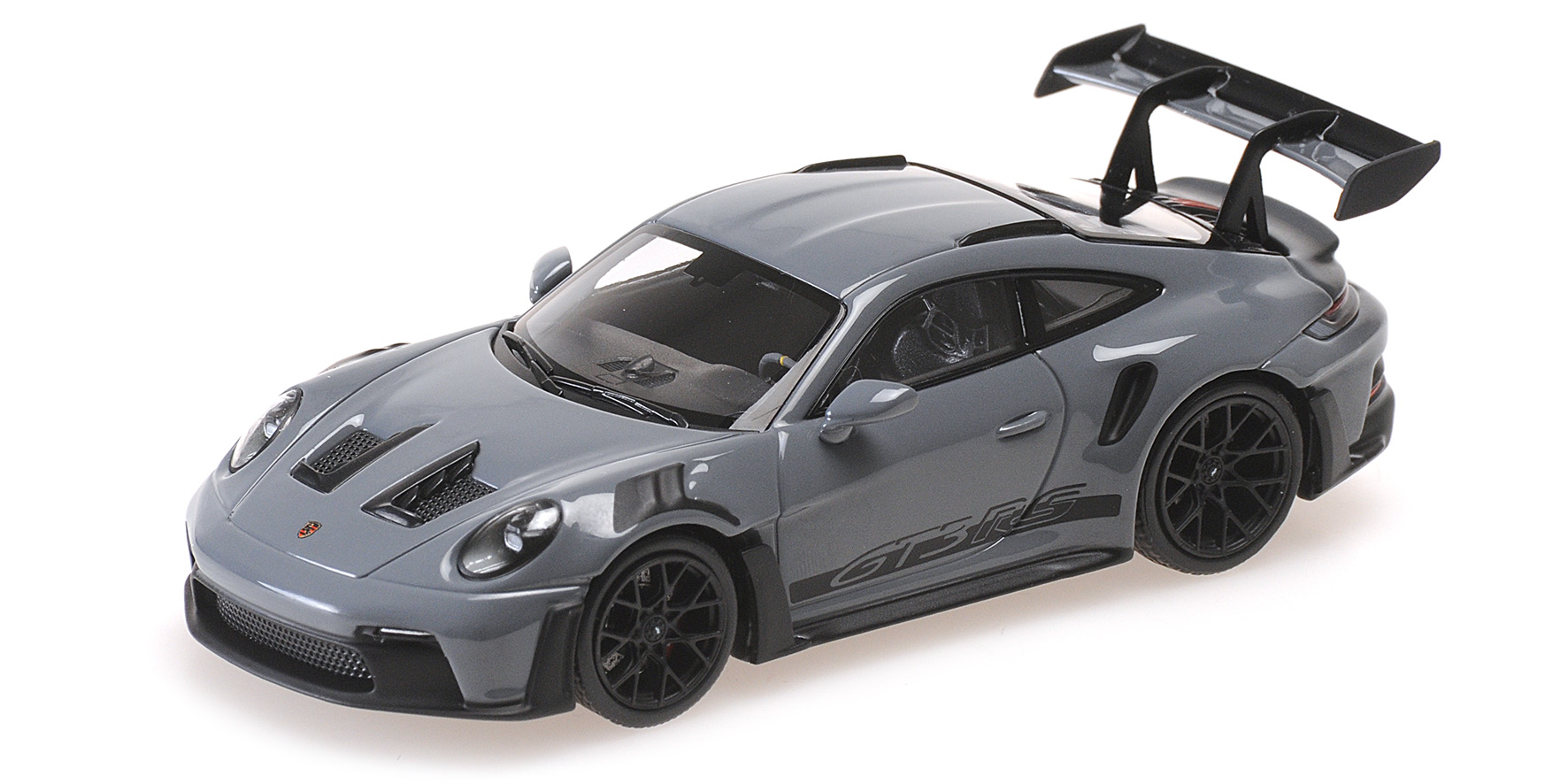 PORSCHE 911 (992) GT3RS GREY WITH BLACK WHEELS 2023 | Shockmodel.com